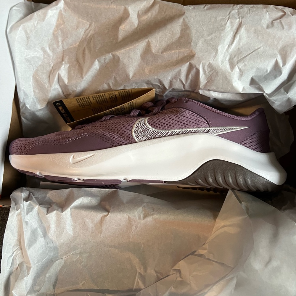 Nike Women’s Athletic Shoe - Plum and White
